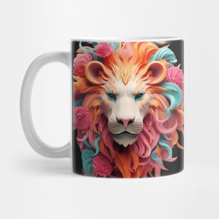 3D Colorful Lion Mug